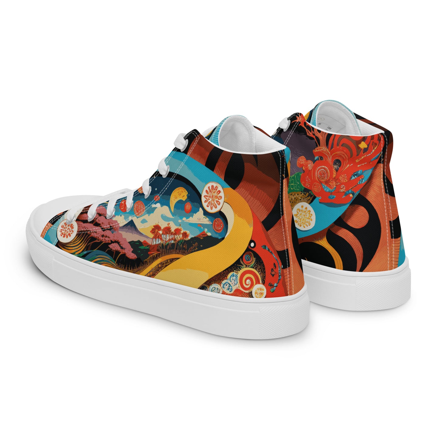 Women’s high top canvas shoes