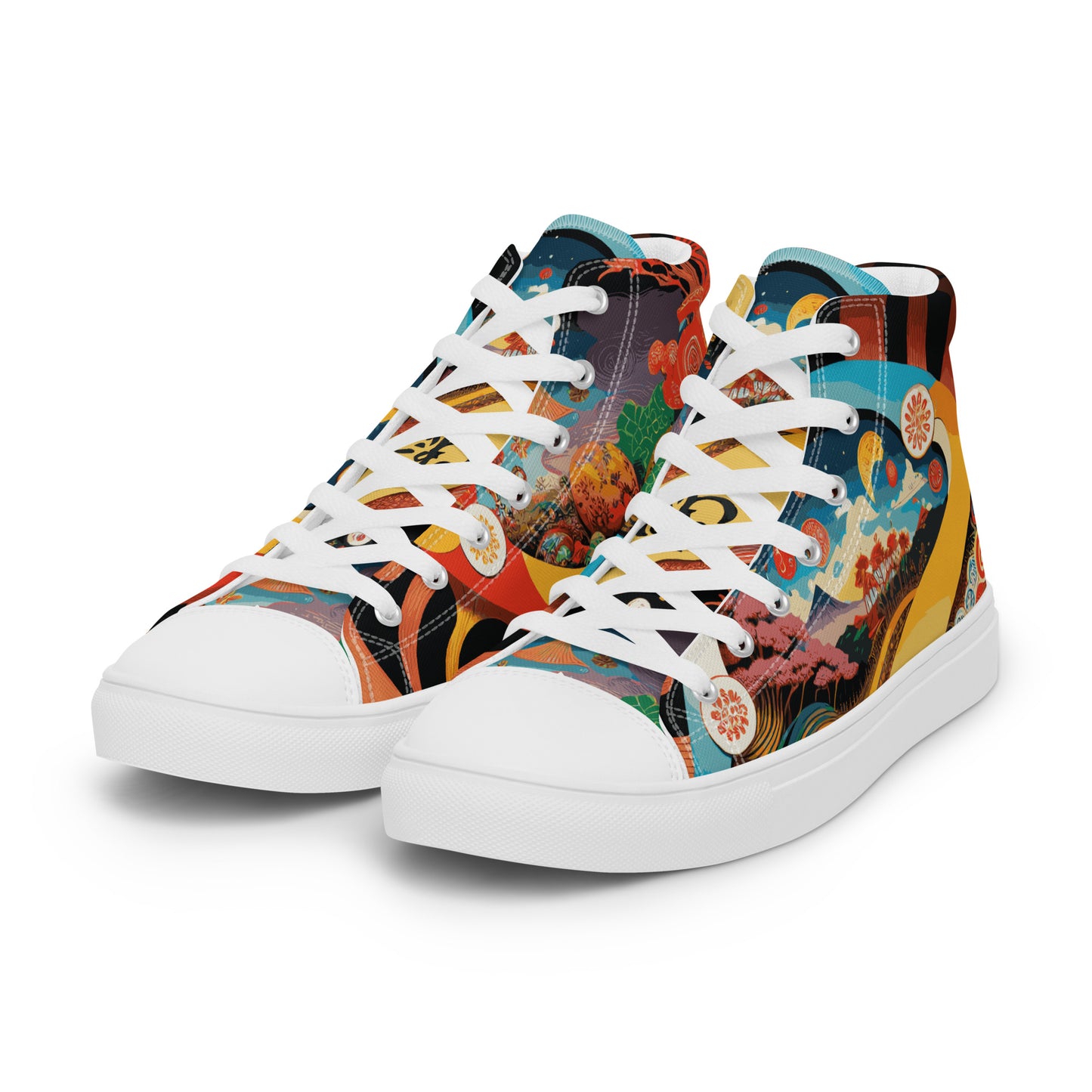 Women’s high top canvas shoes