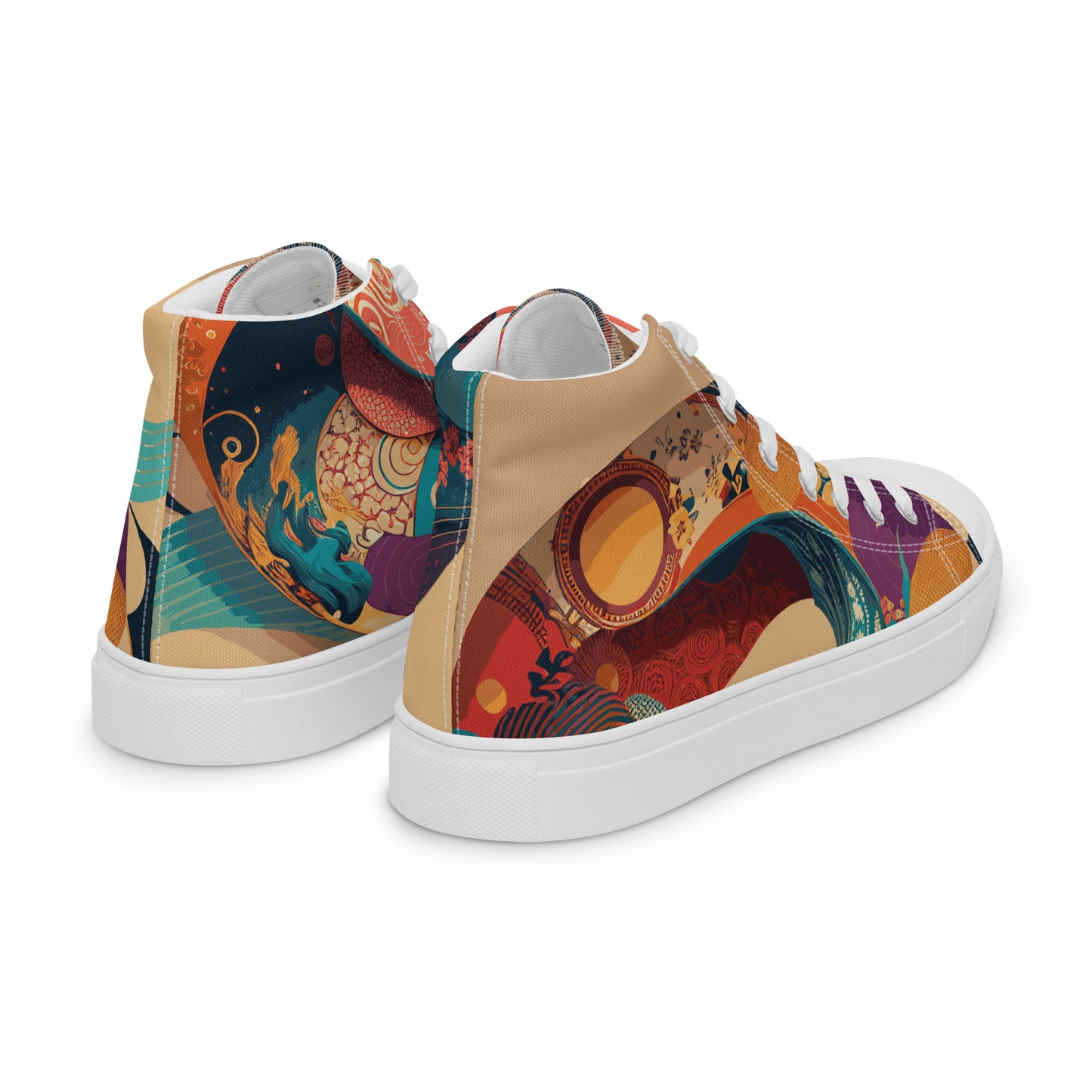 Women’s high top canvas shoes